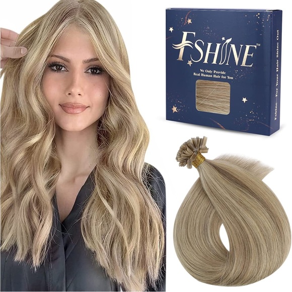 Hair 2in U Tip Fusion Extensions Color 16 Highlighted 22 100 Human